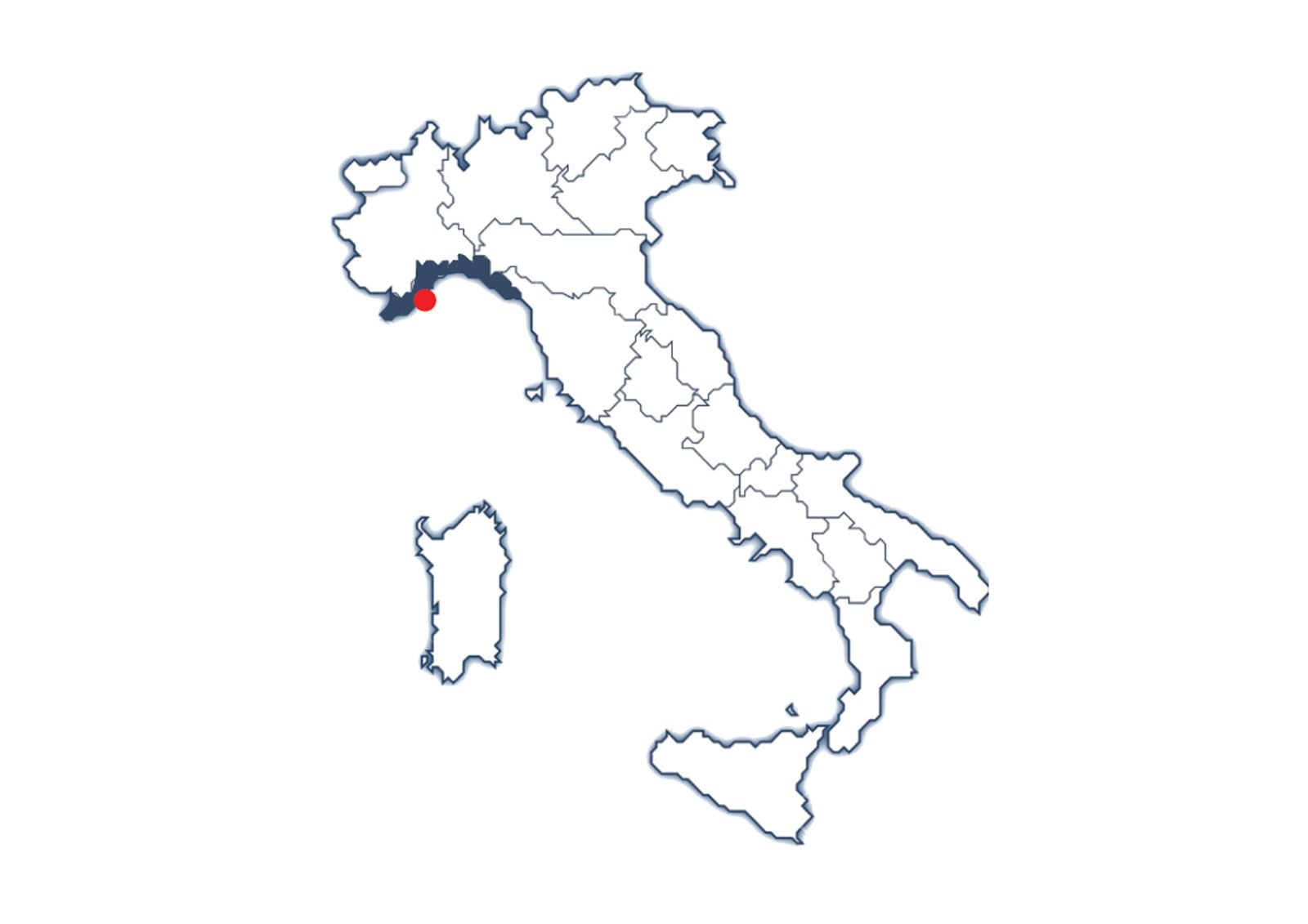 Location map — Andora, Liguria, Italy