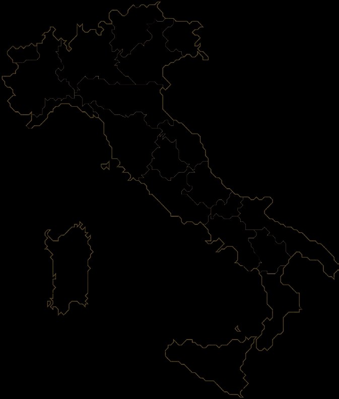 Italy map — SNAM national pipeline network extent