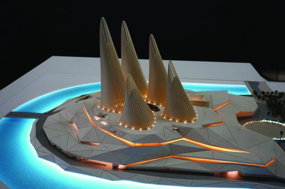 Architectural model of the Zayed National Museum